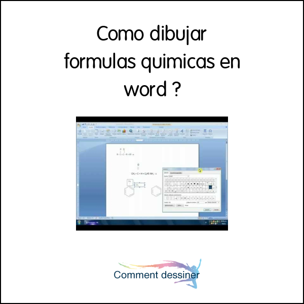 Como dibujar formulas quimicas en word